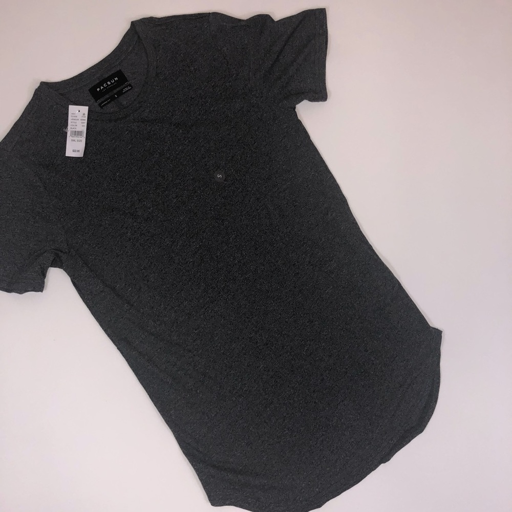 Pacsun Dark Gray Shirt Longer Fit
